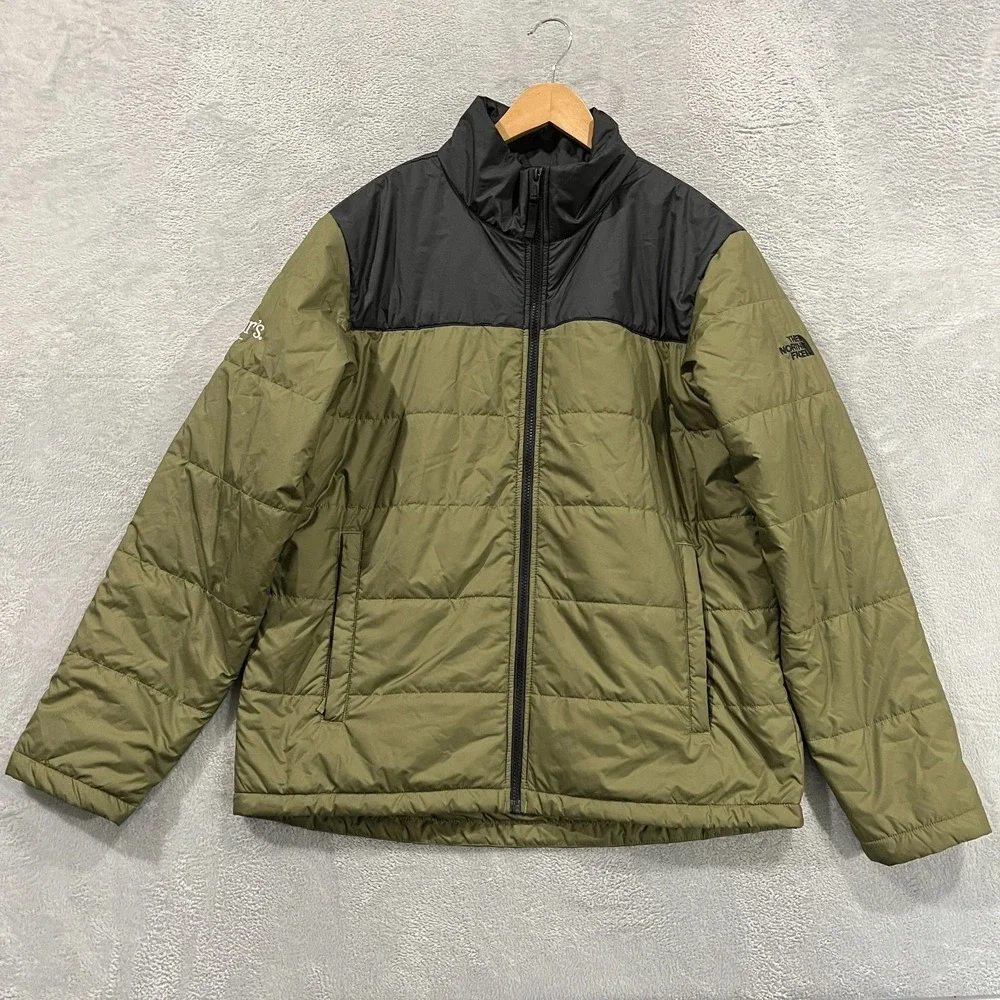 The North Face Jacket Men‎ Large Burnt Olive Green Everyday Insulated Gorpcore